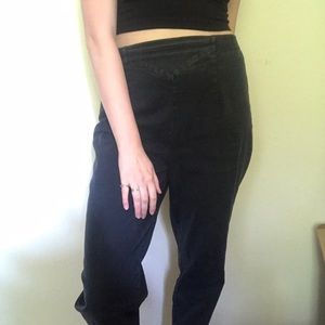 Vintage black stretchy denim pants/lounge pants